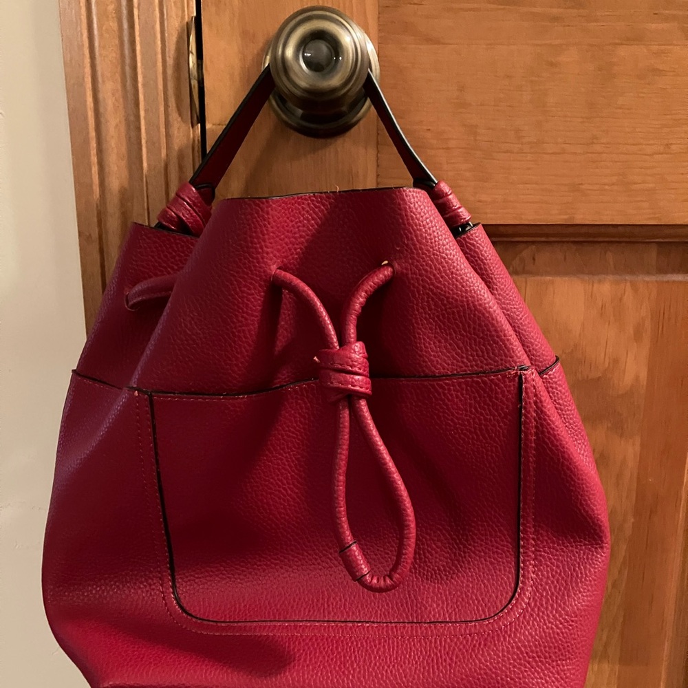 Red Zara Bucket (Cross Body) Bag - NWOT